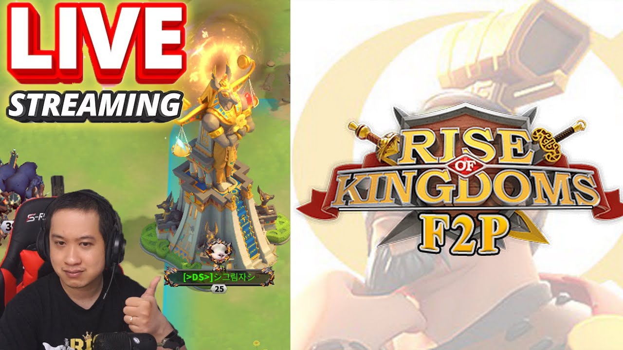 Về Farm Thiết Thủ Đào Gem Chờ 2 Ngày Vào KvK Rise of Kingdoms Livestream