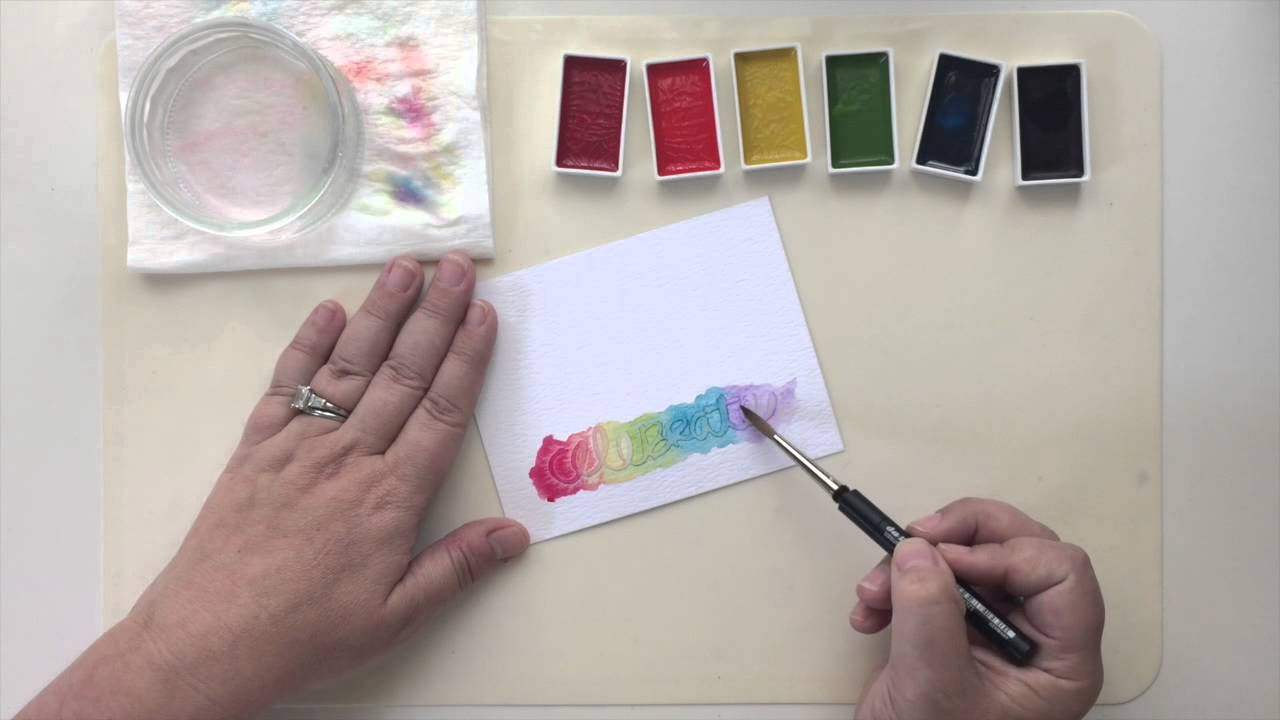 Make It Monday #218: Watercolors With Die Cut Stencils