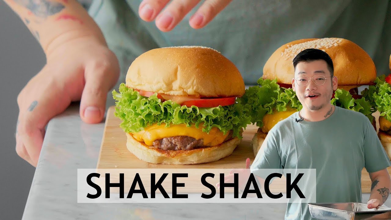 RESEP CHEESE BURGER ALA SHAKE SHACK