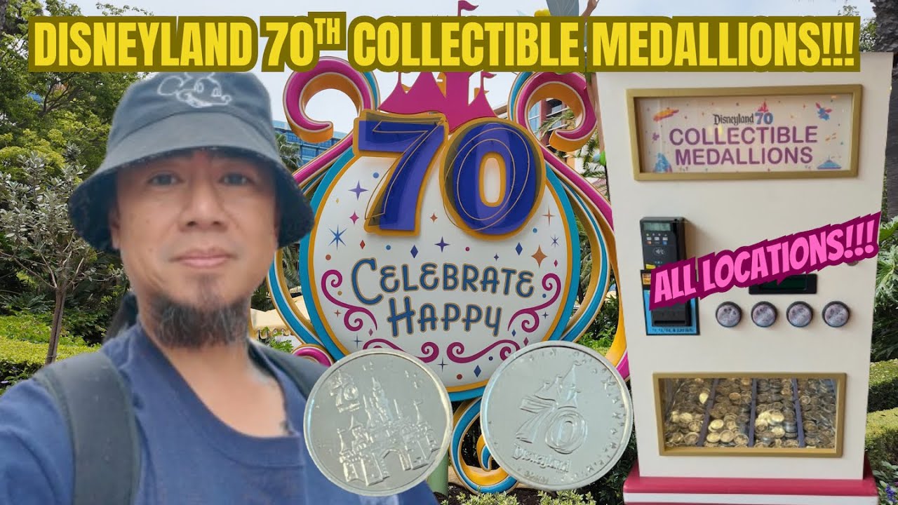 Disneyland 70th Collectible Medallions | All Locations - Disneyland Resort | DCA | Downtown | Hotels