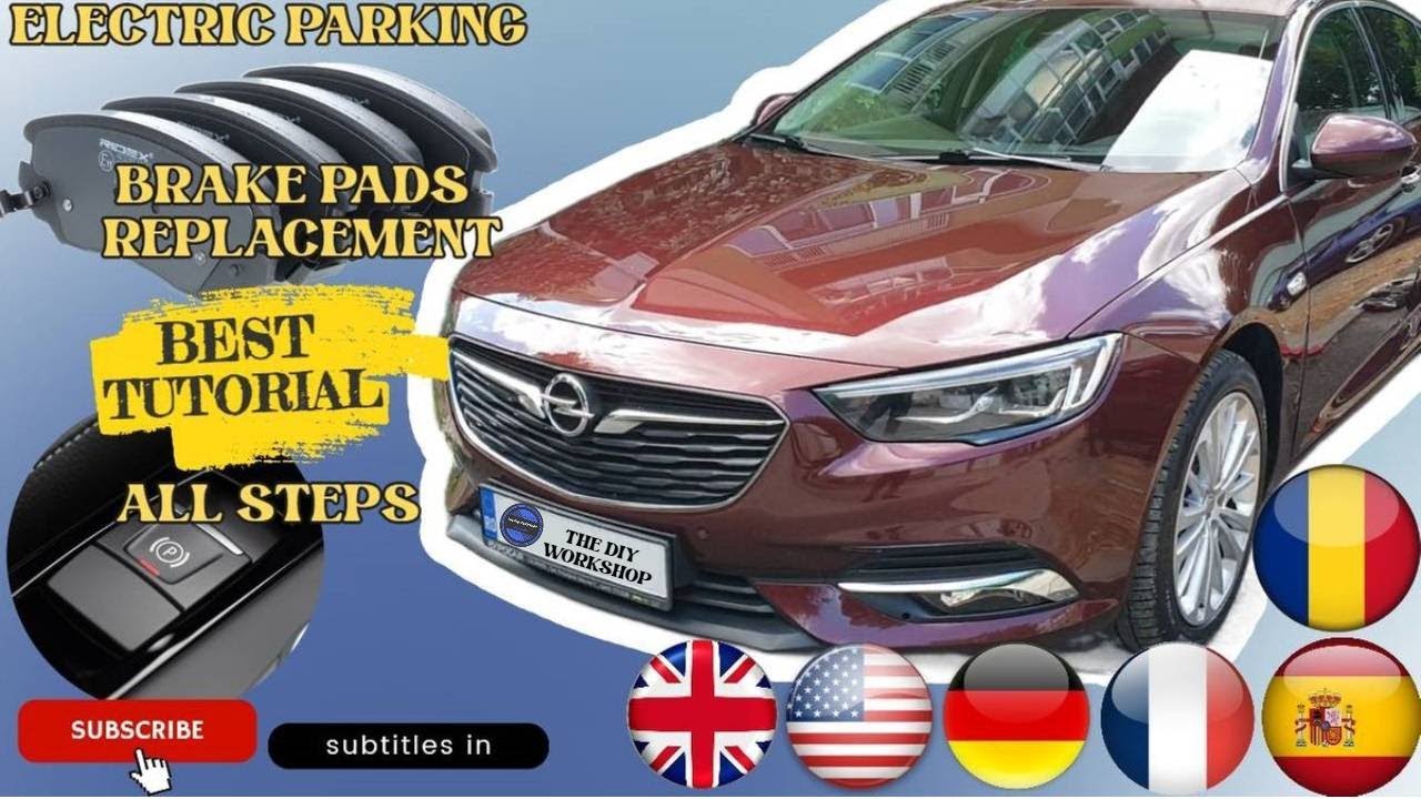 Opel Vauxhall Grand Sport Brake Pads Replacement DIY Electric Parking Brake System EPB