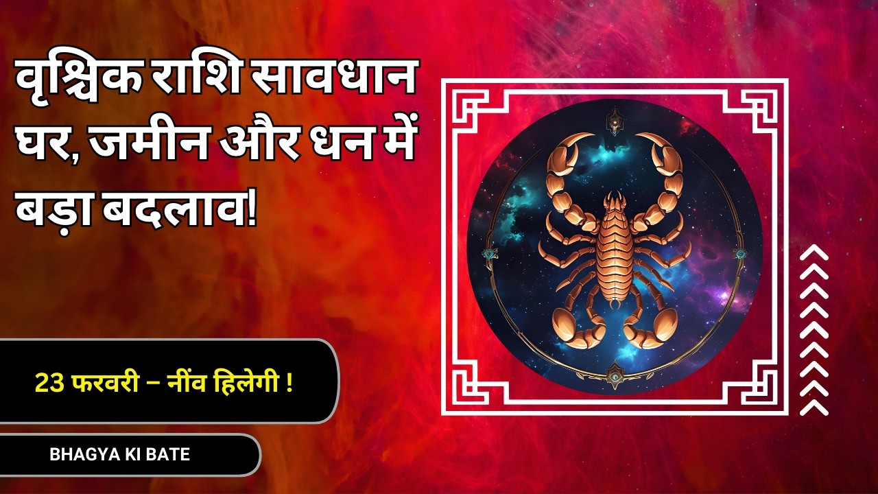 23 फरवरी 2026 – वृश्चिक राशि के लिए धनशक्ति राजयोग शुरू !