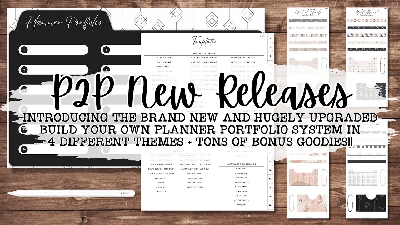NEW RELEASE! Brand New Build Your Own Planner Portfolio with HUGE Upgrades & Tons of Bonus Goodies 🤩