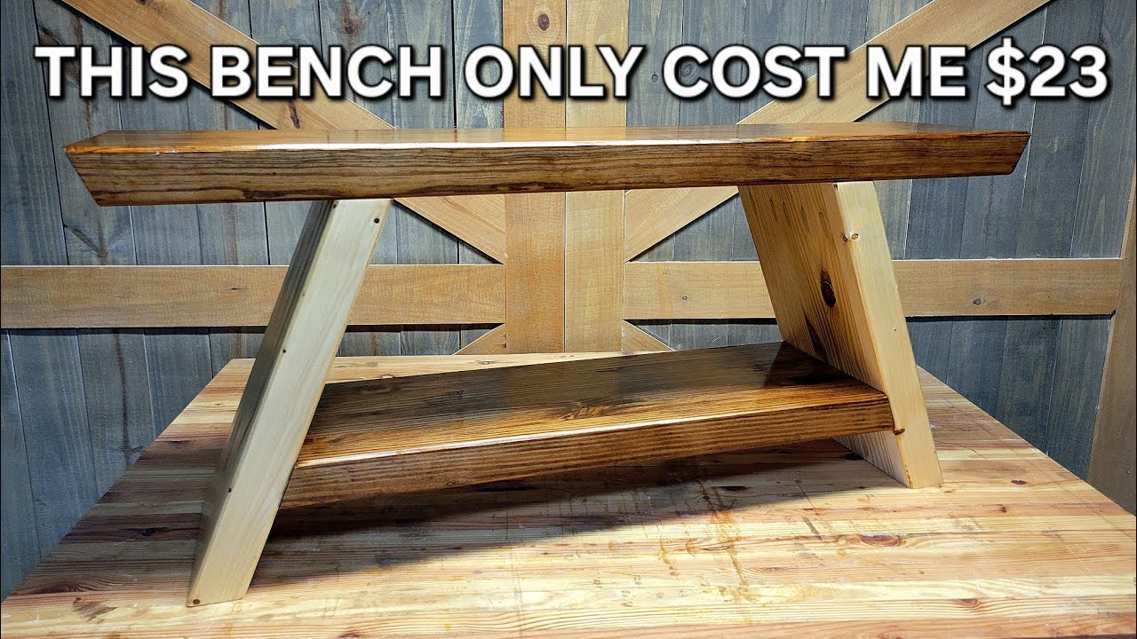 Make $300 with FIVE 2x6's | A Simple Bench Build that SELLS | DIY