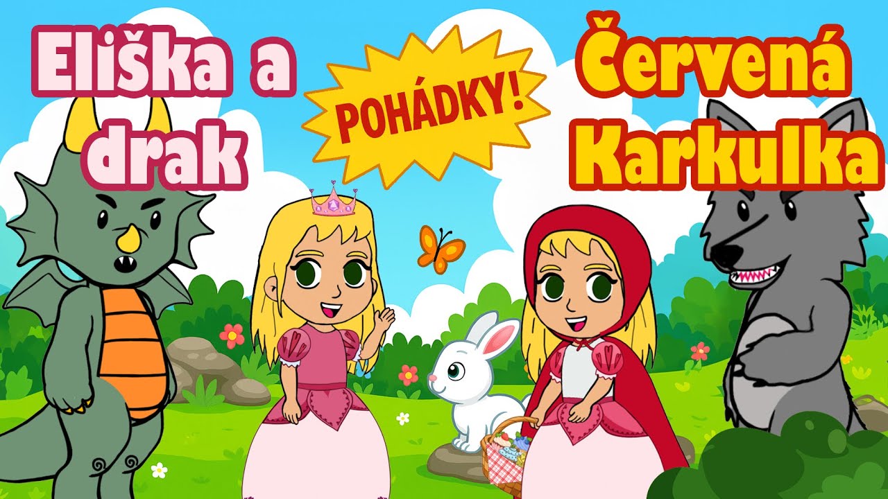 Eliška a drak a Červená Karkulka | Pohádky | Česky | Příběhy pro děti | Kreslené | Animované