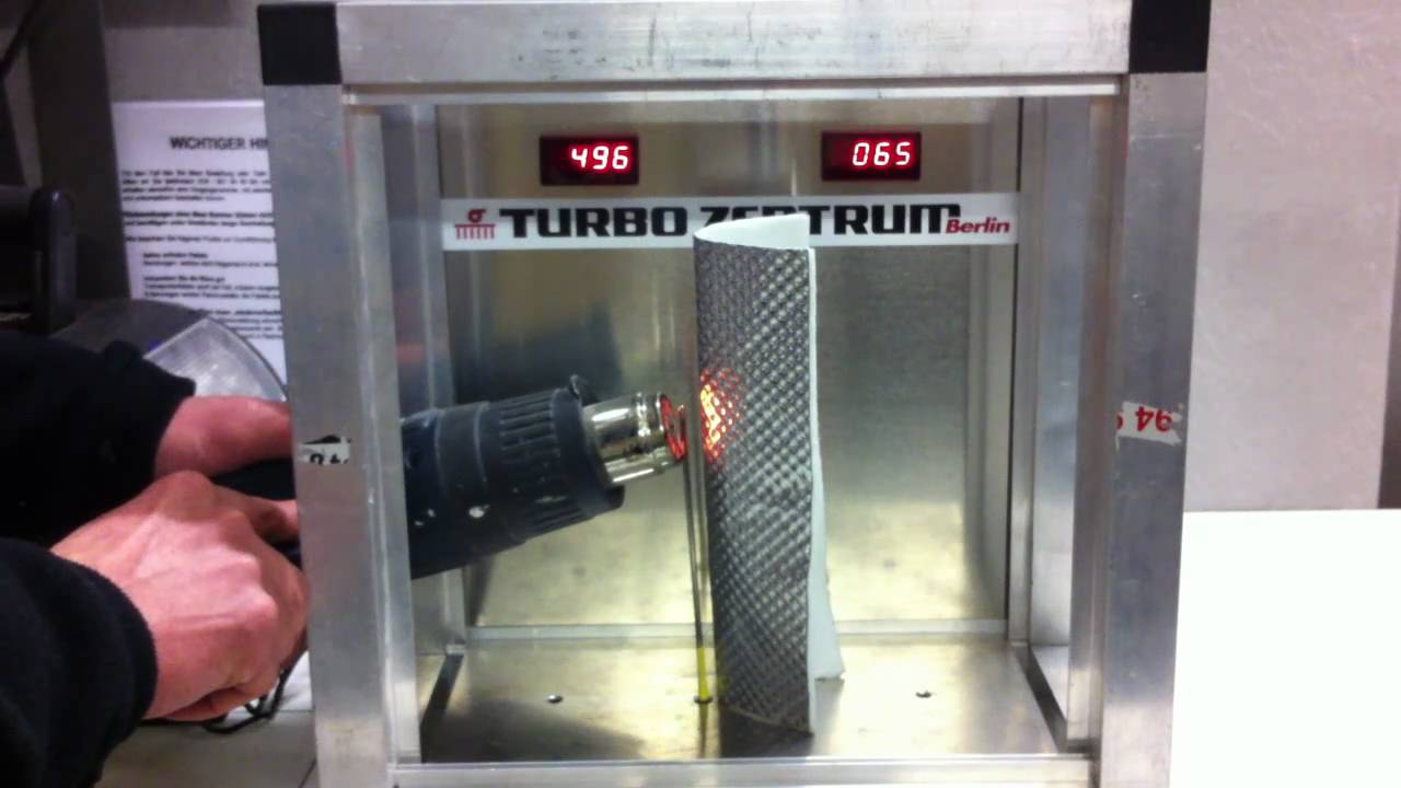 Neue Hitzeschutzmatte im Hitzetest beim TurboZentrum