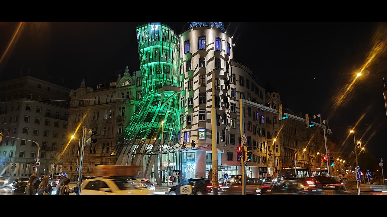 Live Walk in Prague: Vltava River & the Iconic Dancing House