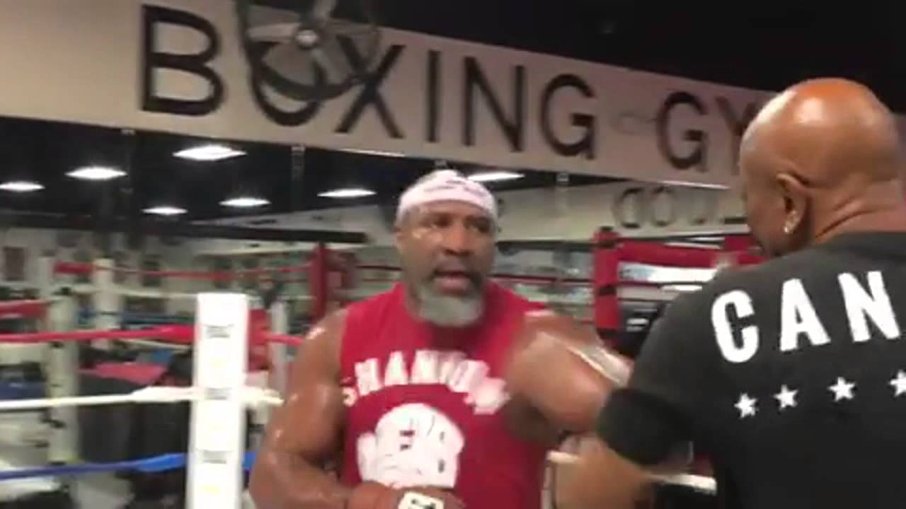 Shannon Briggs Putting In Work At The Heavyweight Factory Let's Go Champ!!!