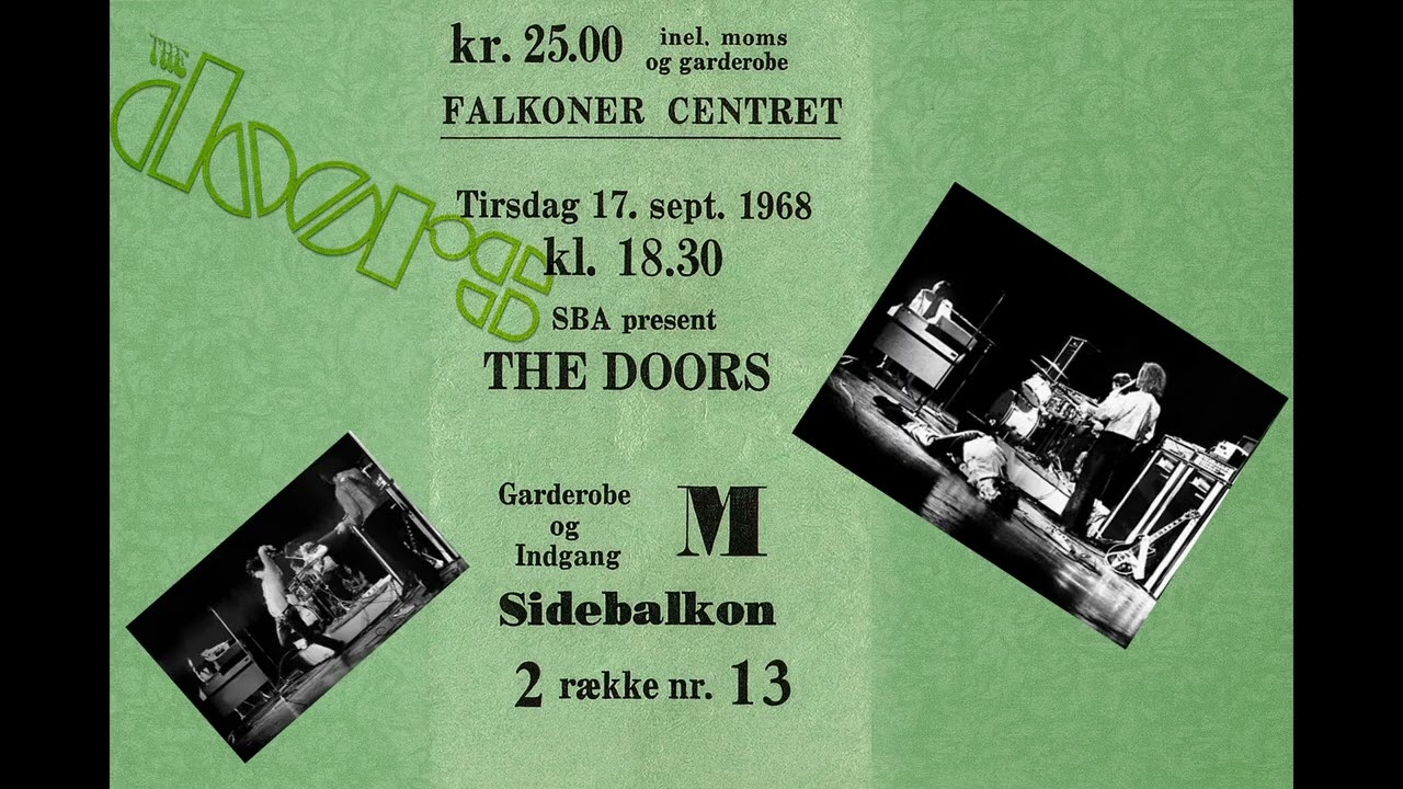 The Doors – “Light My Fire” (Early Show) • Falkoner Centret September 17, 1968