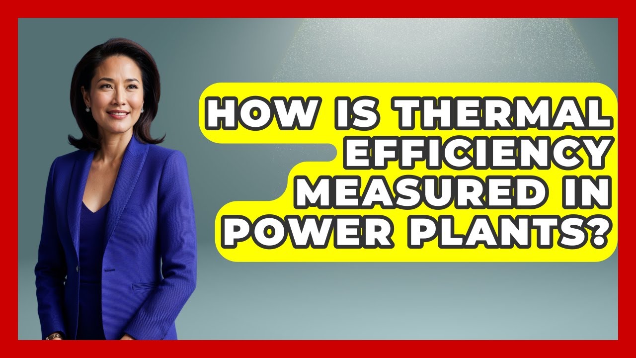 How Is Thermal Efficiency Measured in Power Plants? - Thermodynamics For Everyone
