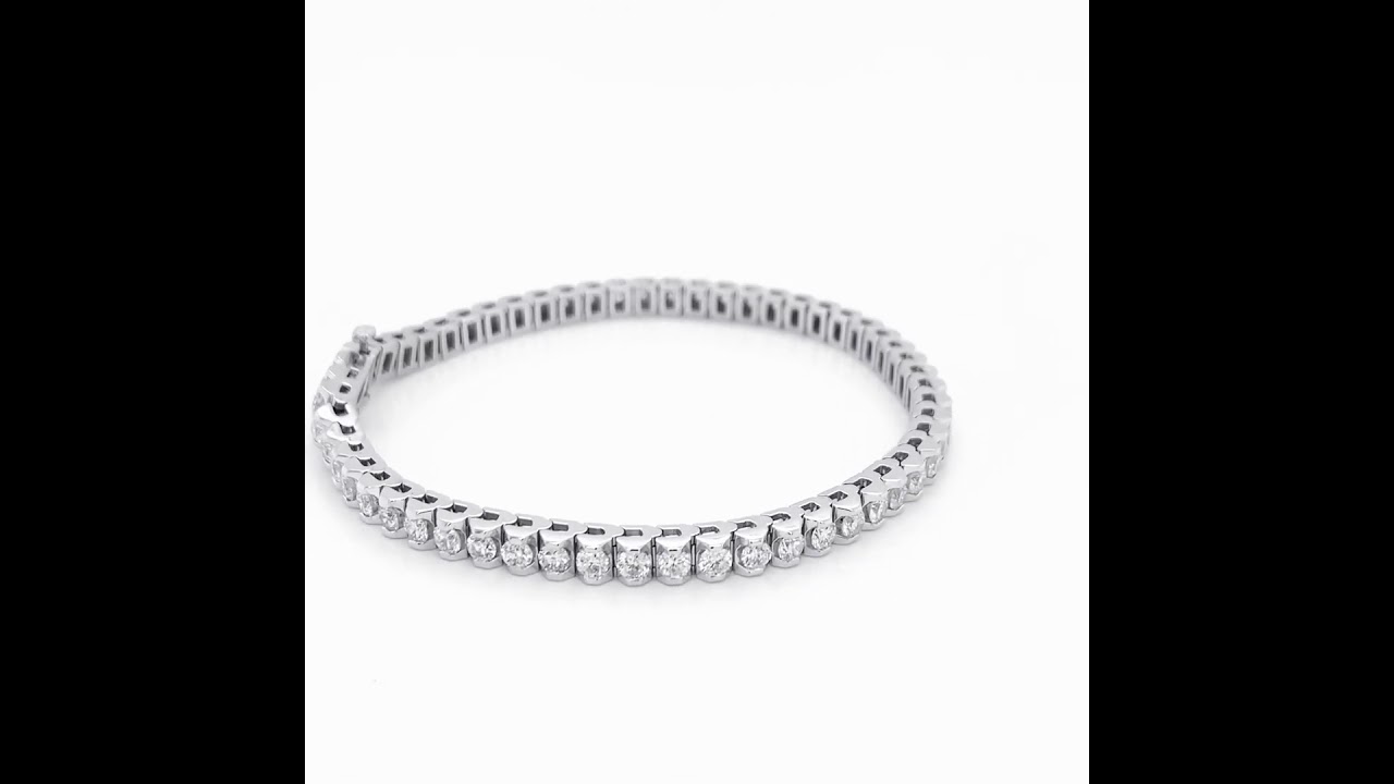 14kt White Gold Diamond Bracelet