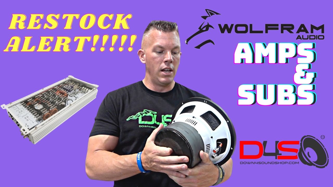 WOLFRAM AUDIO AMPLIFIERS AND SUBWOOFERS BACK IN STOCK!