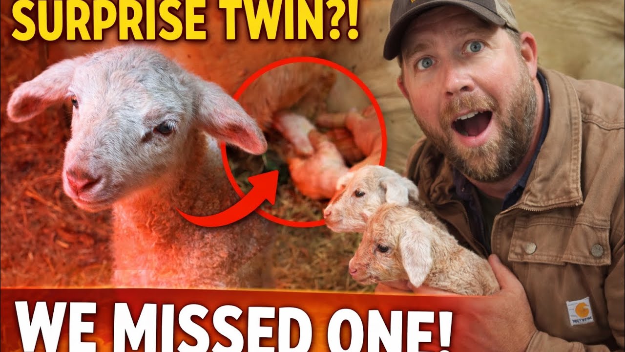 Flock Around & Find Out… SURPRISE TWINS?! 🐑 Lambing Day on Our Sheep Farm!