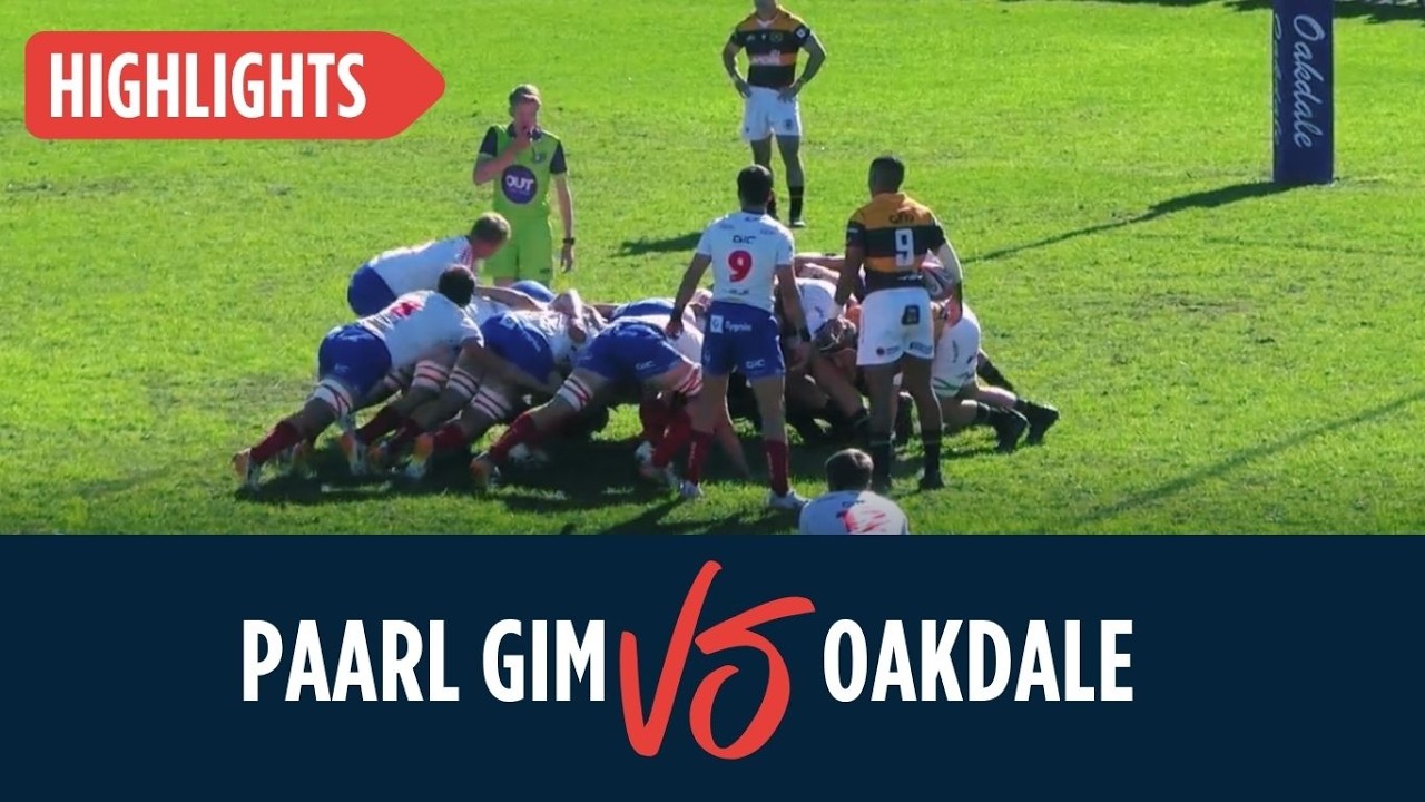Rugby - Paarl Gimnasium vs Oakdale Landbou - 30 May 2026