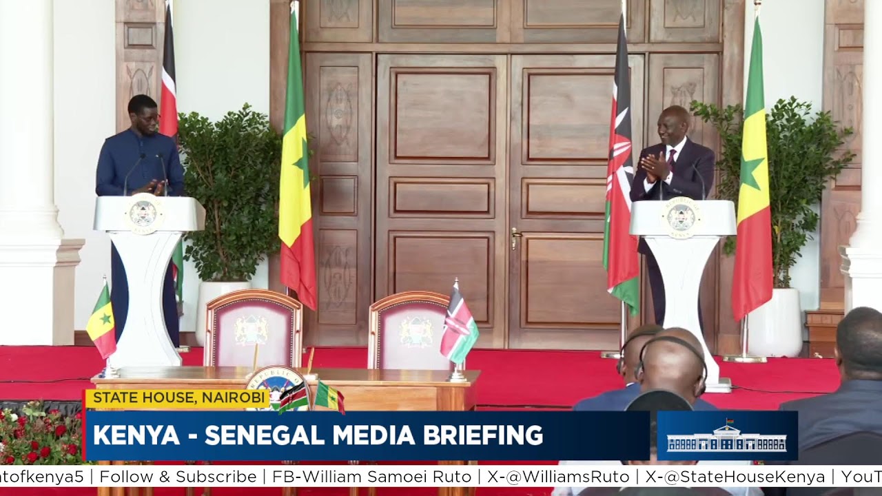 Kenya - Senegal Media Briefing, State House, Nairobi.