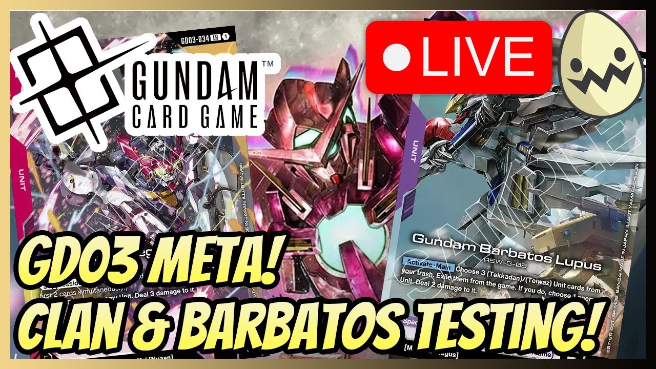 Gundam Card Game: GD03 Meta! Clan and Barbatos Testing!