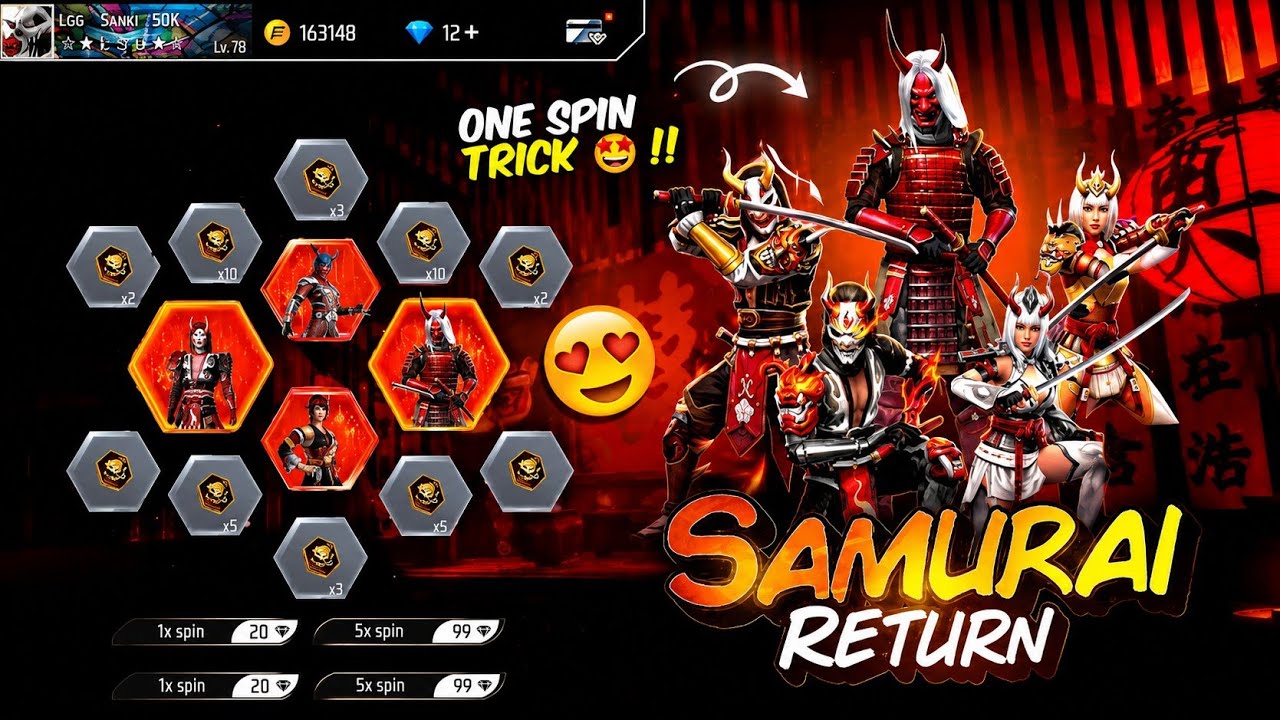 Zombie 🥳 Samurai + Blood Moon Bundle Return 🥶 Confirmed? 23 August Free Fire Update