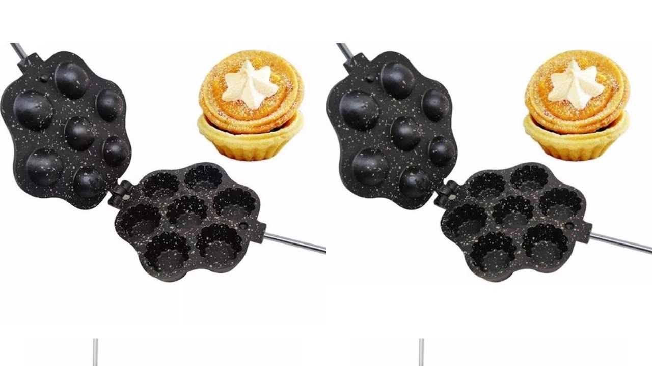 🎯 TRENDING IRON CAST GRANITE TARLET COOKIES MOLD BAKER PAN  #Shorts