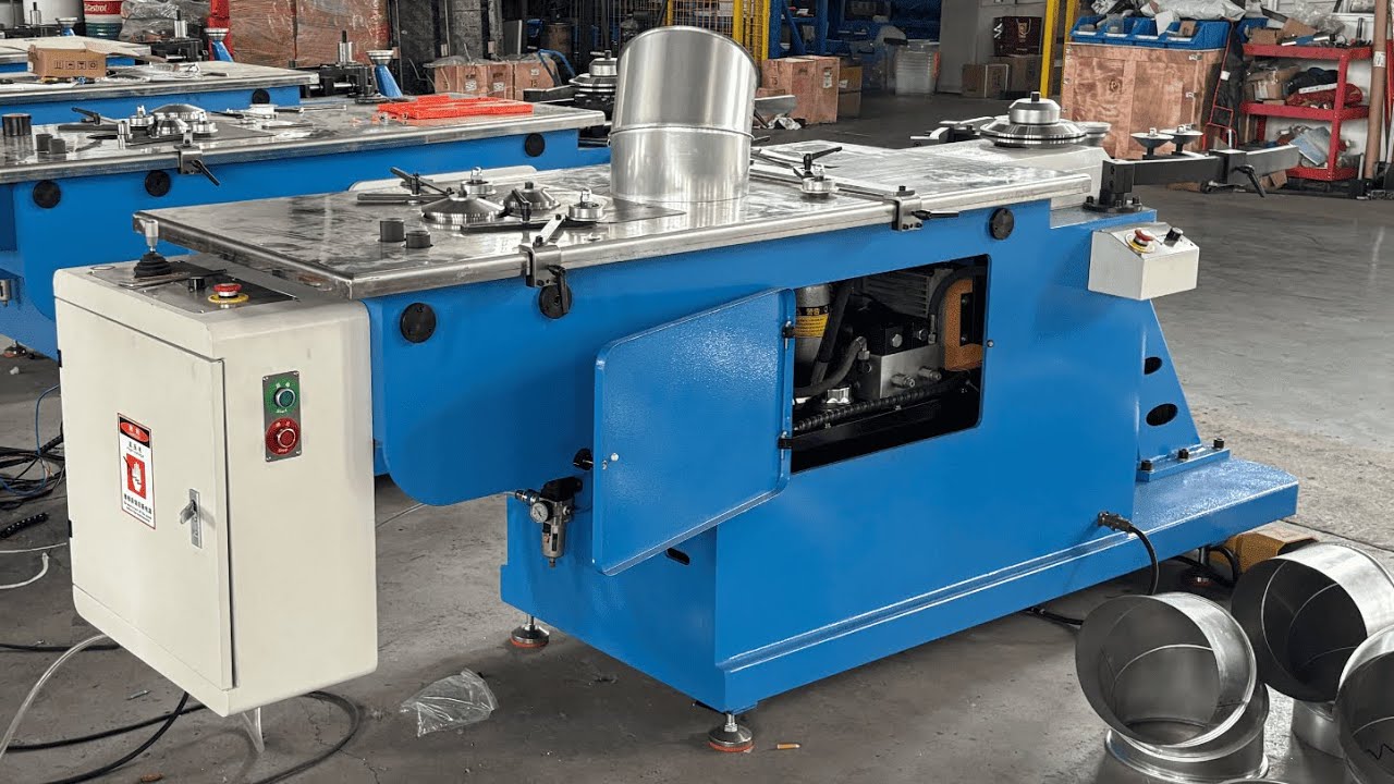 Round GI duct Hydraulic Elbow Machine