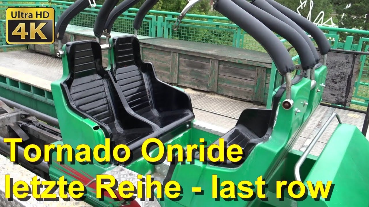 Tornado Coaster - 4K Onride 2018 - Legendia - letzte Reihe - last row - Legendia Tornado onride POV
