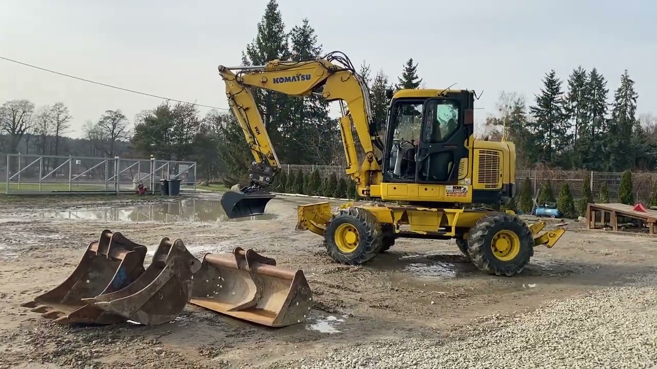KOMATSU PW118MR-8 KOPARKA KOŁOWA 2014R. KM MASZYNY BUDOWLANE WWW.KMRENT.PL 56-300 MILICZ