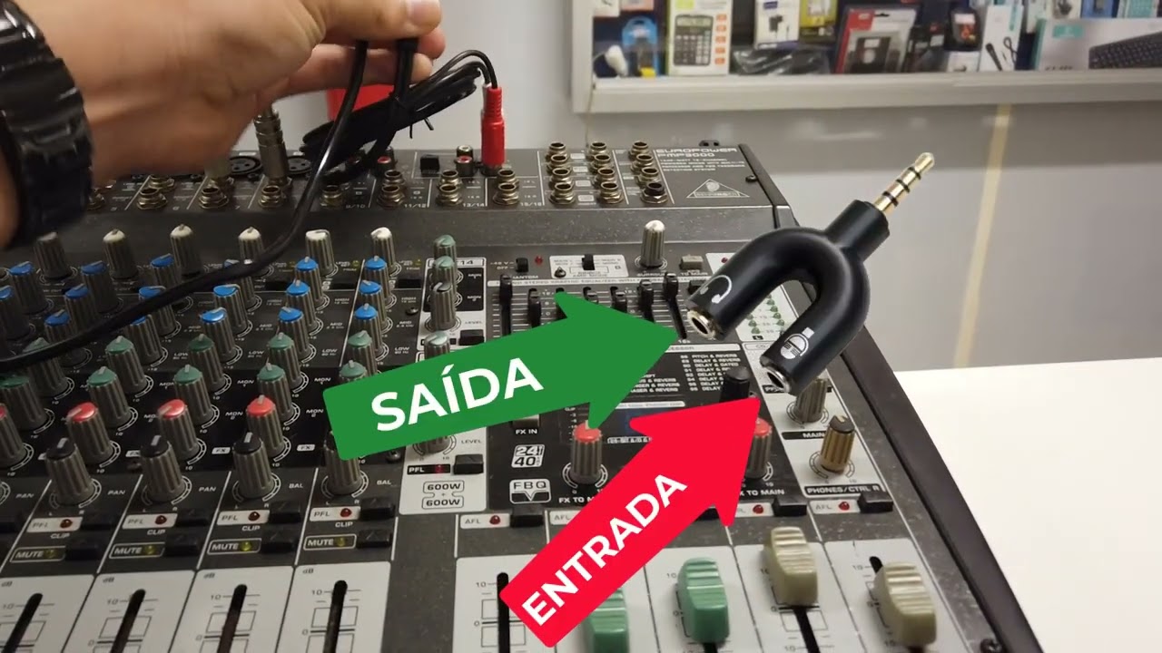 Como Ligar Mesa de Som Reuniões Híbridas