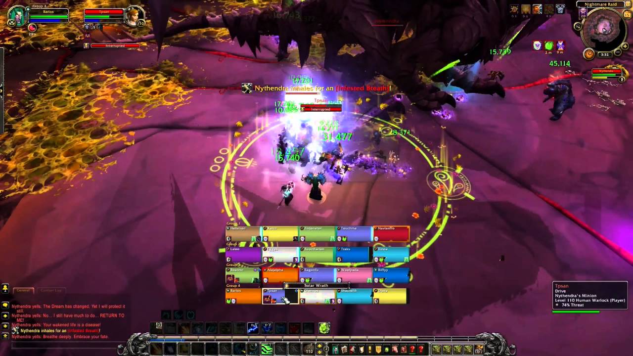 Nythendra Mythic Emerald Nightmare WoW Legion Raid Testing Resto Druid
