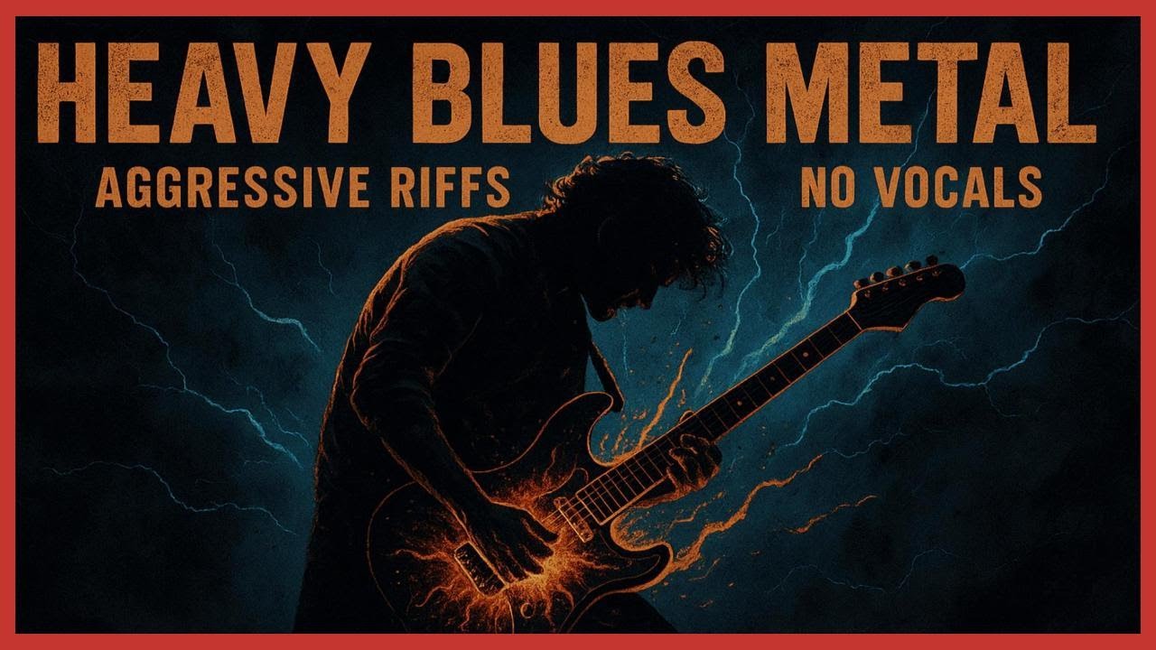Heavy Blues Metal Instrumental | Powerful Guitar Riffs with Aggressive Energy