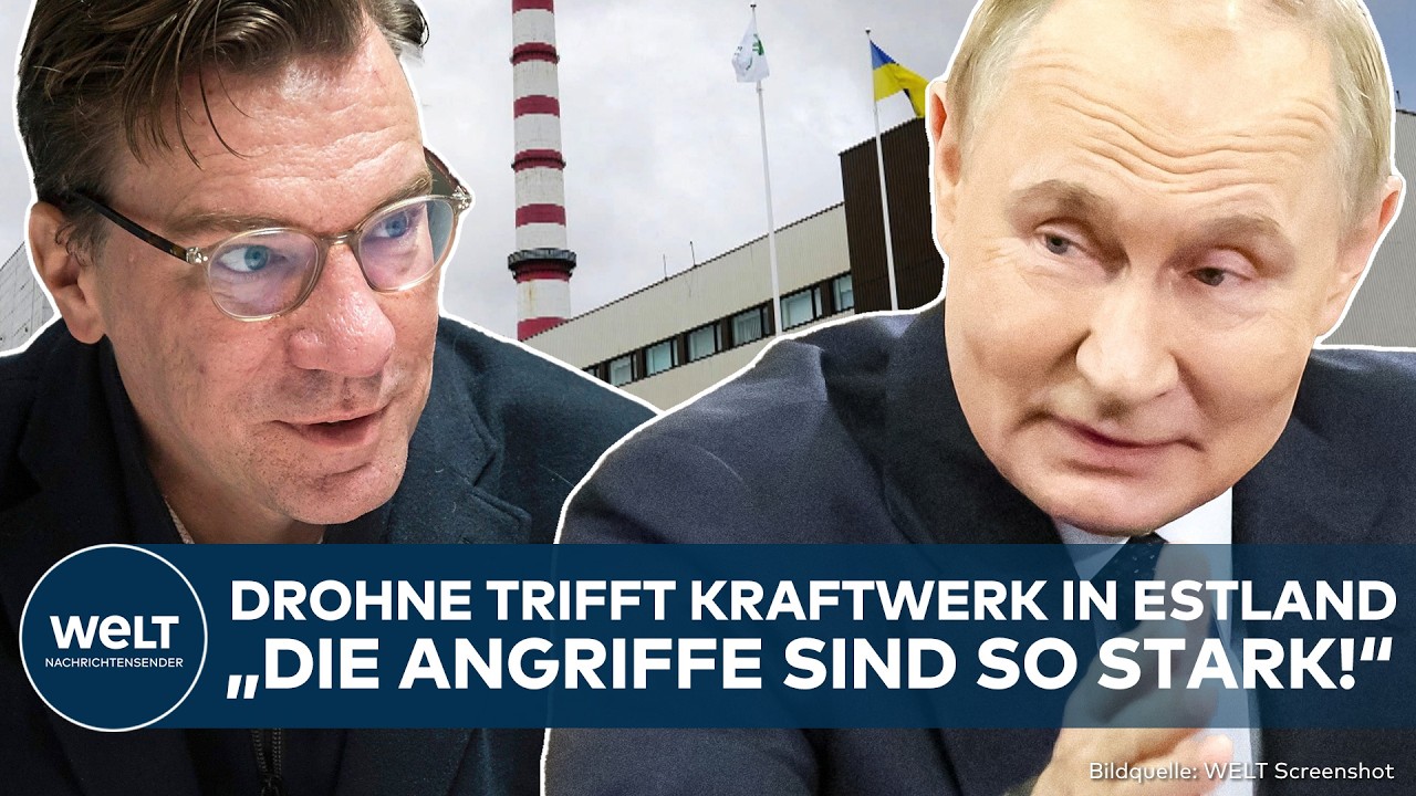PUTINS KRIEG: Brisanter Treffer! Drohne schl&auml;gt in Kraftwerk in Estland an Grenze zu Russland ein