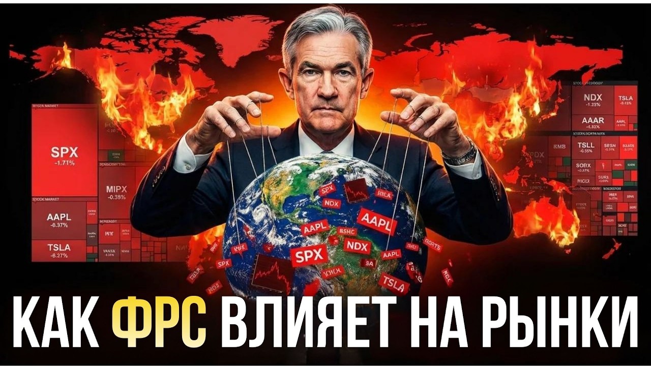 КАК ФРС управляет ДОЛЛАРОМ — влияние на БИТКОИН