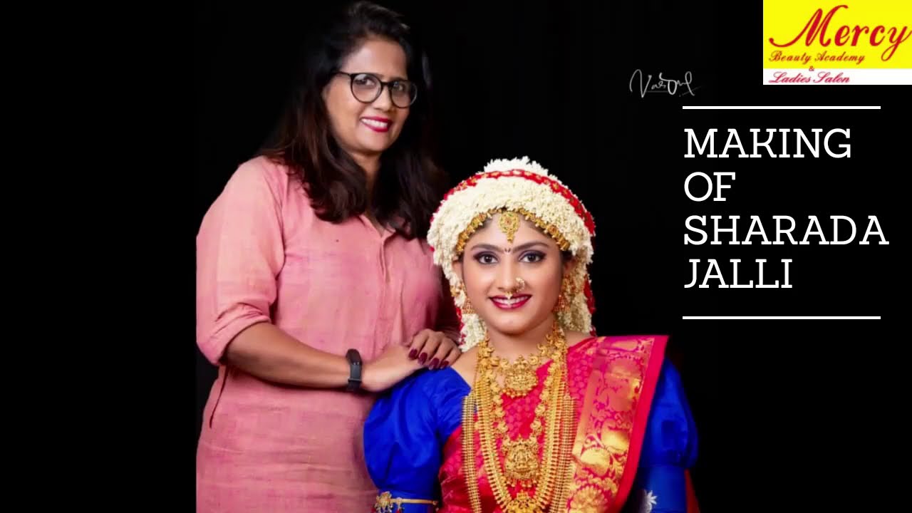 MAKING OF SHARADHA JALLI TRENDING LOOK 2020 | MERCY BEAUTY ACADEMY & LADIES SALON |