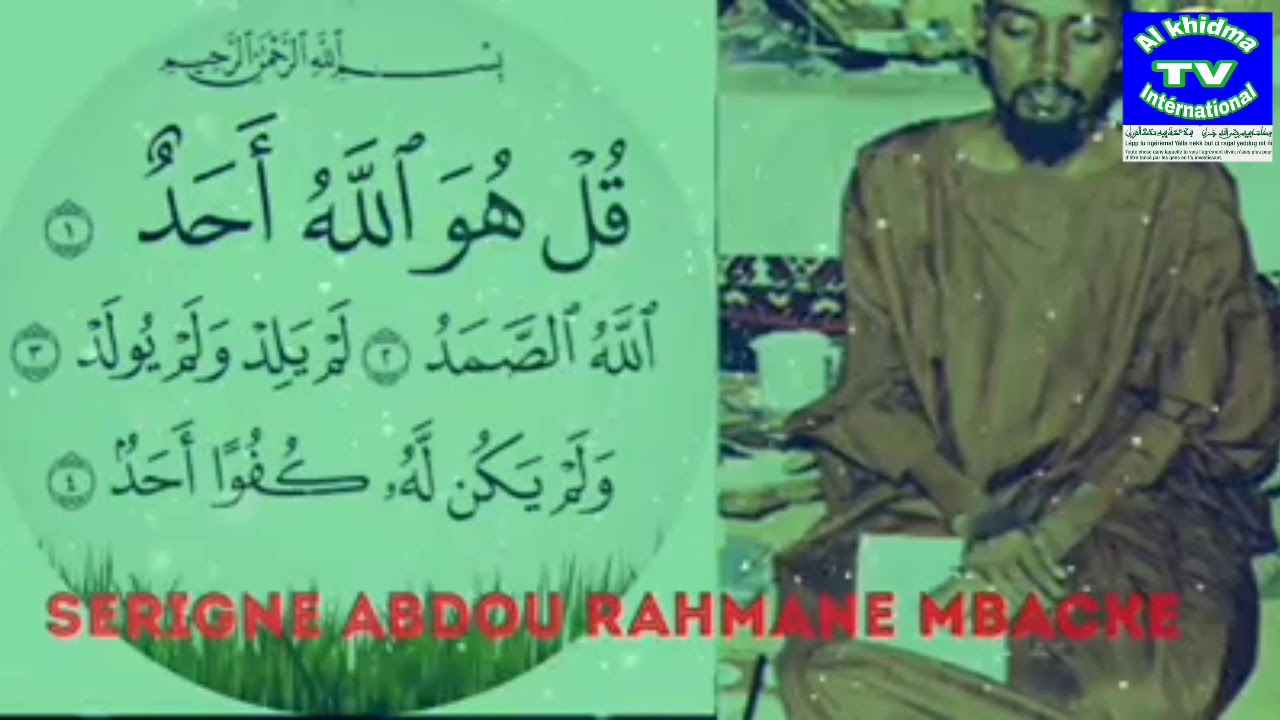 Serigne Abdou rahmane Mback&eacute; ci njarignou likhlass
