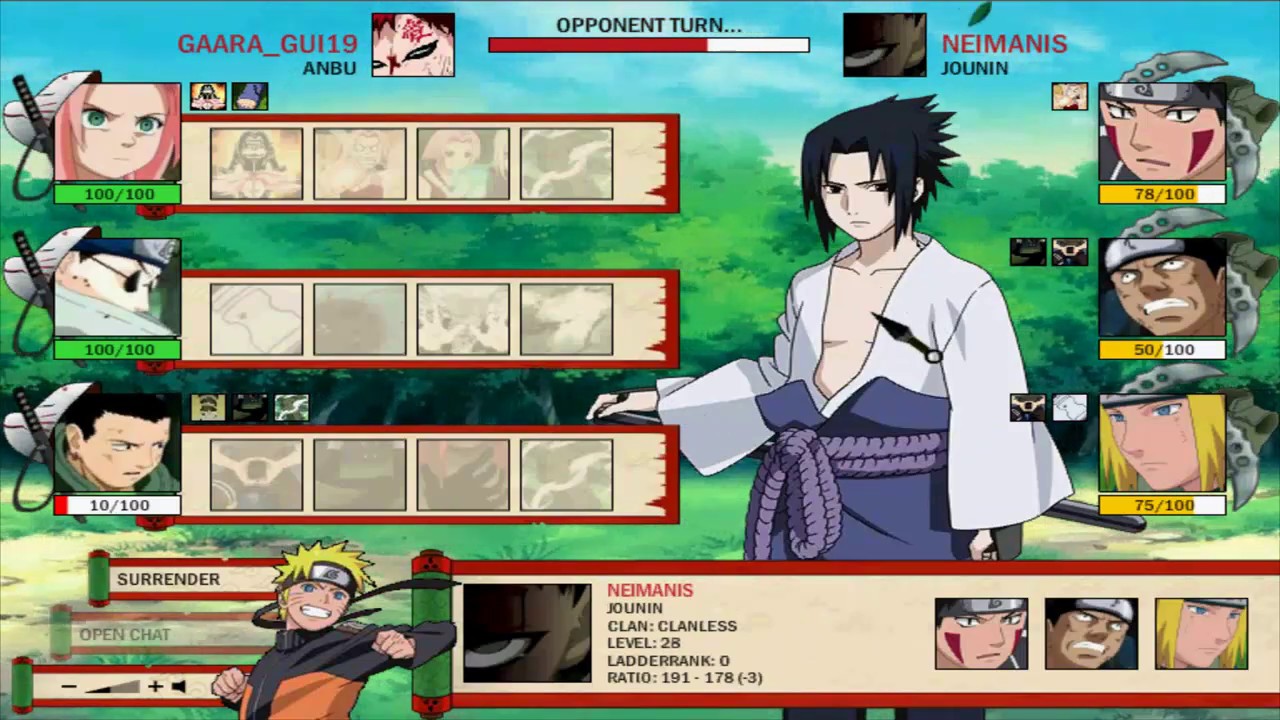 Naruto Arena Special: Teams to go Jounin/Sannin