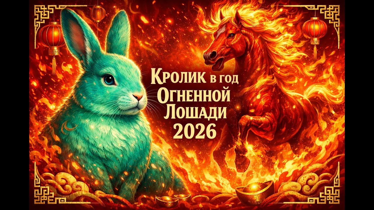 КРОЛИК ПРОГНОЗ на 2026 год Огненной Лошади: Божественная гармония