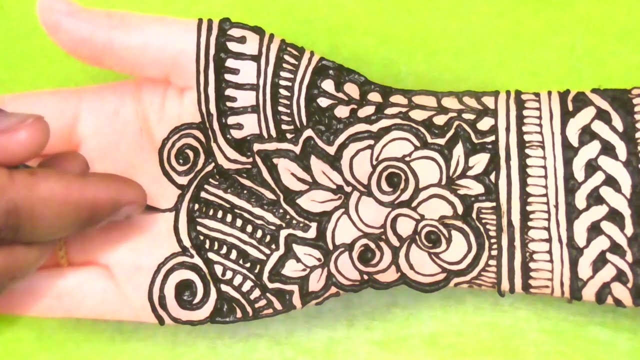 Latest Mehndi Design | Easy Full Hand Mehndi Step by Step 🌿