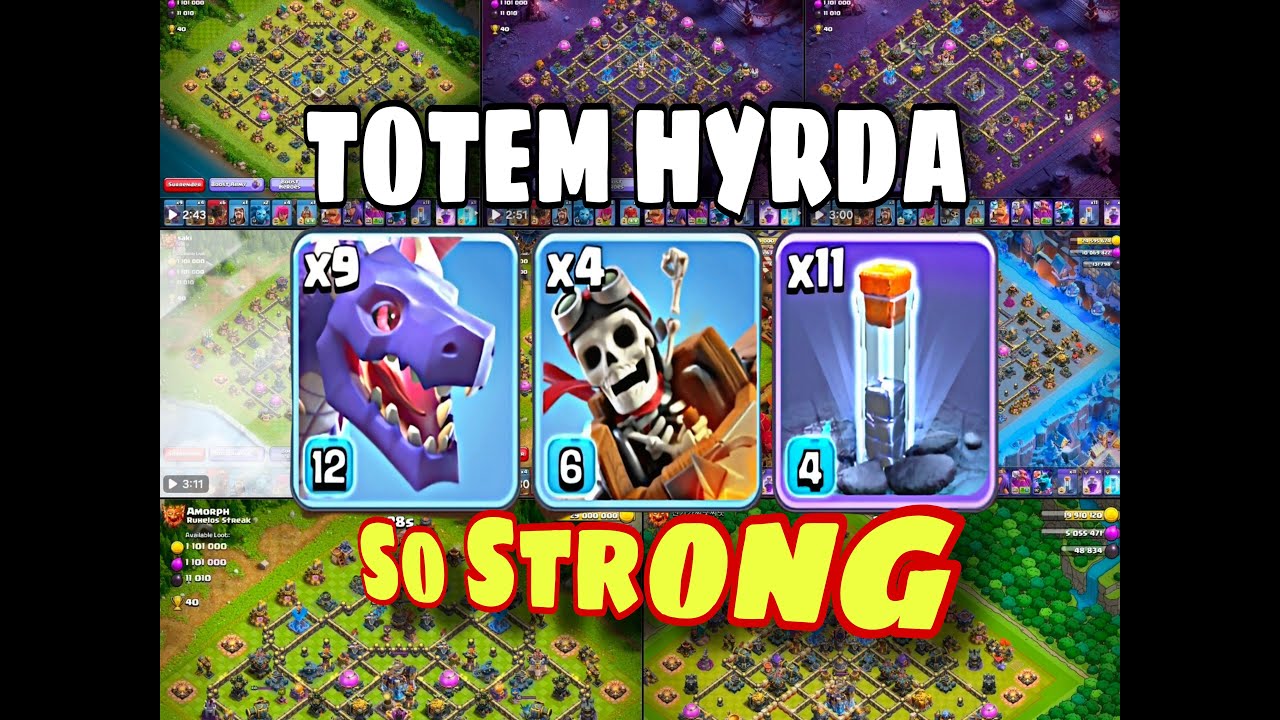 TH18 LEGEND TOTEM HYDRA ATTACKS (#7) #mousy #coc #supercell #clashofclans #magicality