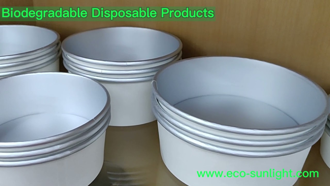 Eco-friendly 100% Biodegradable Compostable Kraft paper bowl, Kraft paper cup