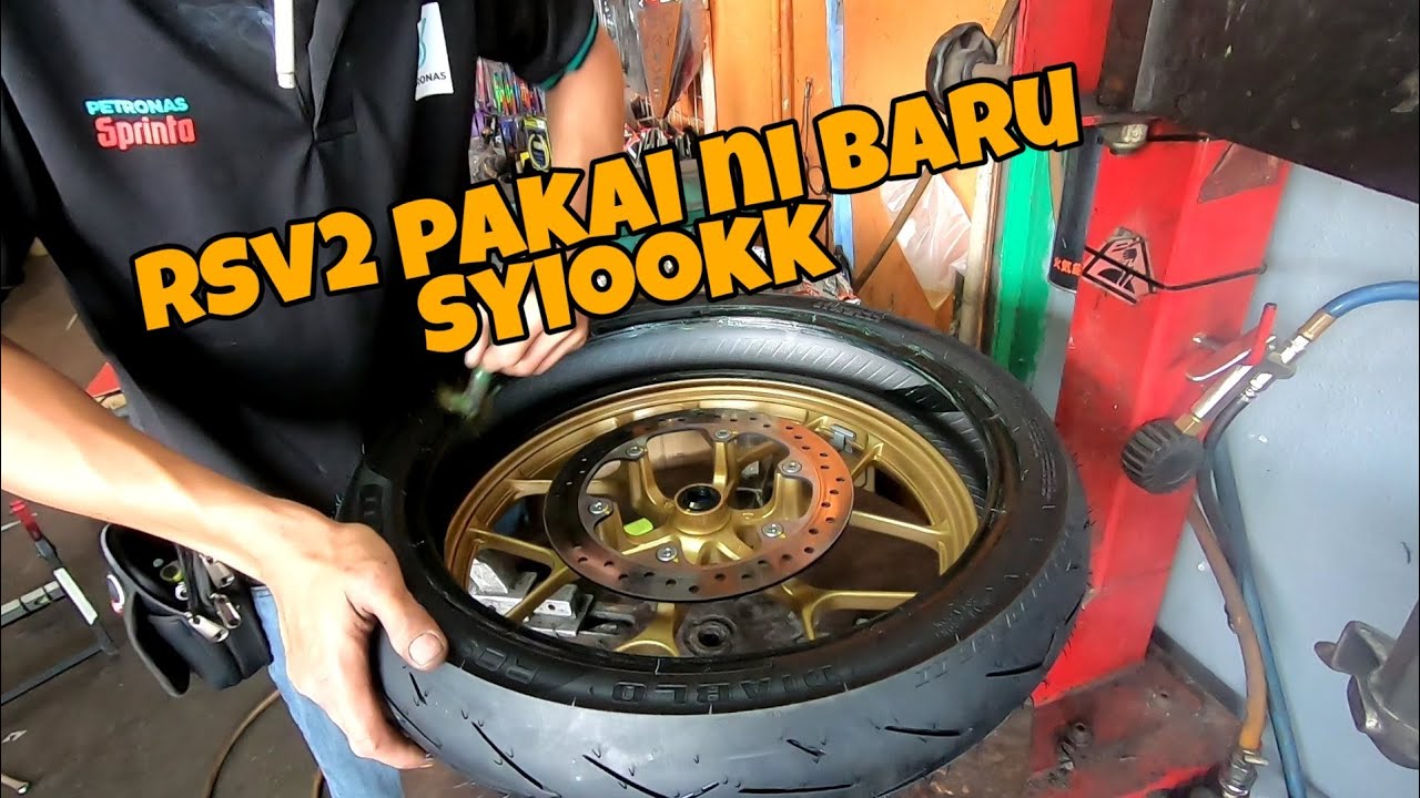 TAYAR NI MMG GRIP BETULL UNTUK RSV2 | ROSSO CORSA 2 😋 PADUU!!