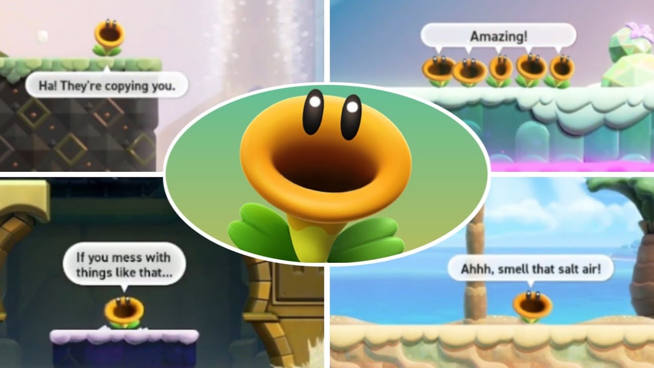 Super Mario Bros Wonder - All Funny Flowers Jokes