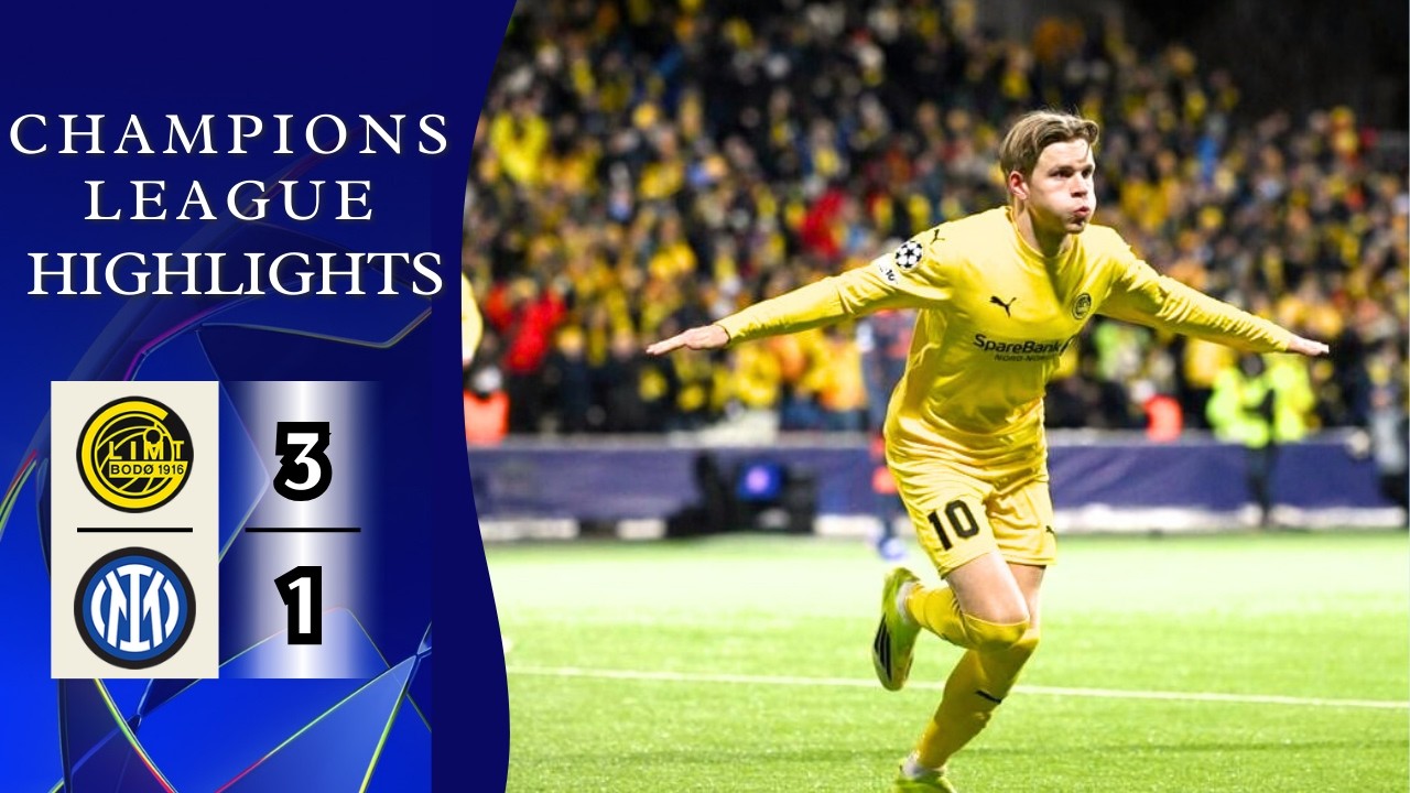 Bodo Glimt - Inter Milano | 3-1 | Highlights | Champions League 2025-26 | bodo glimt inter