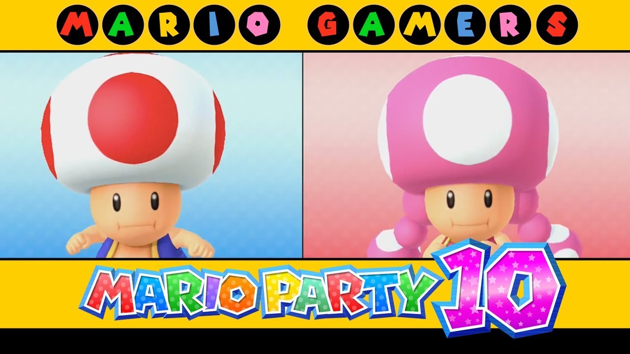 Mario Party 10 - Mushroom Park (Toad vs Toadette)