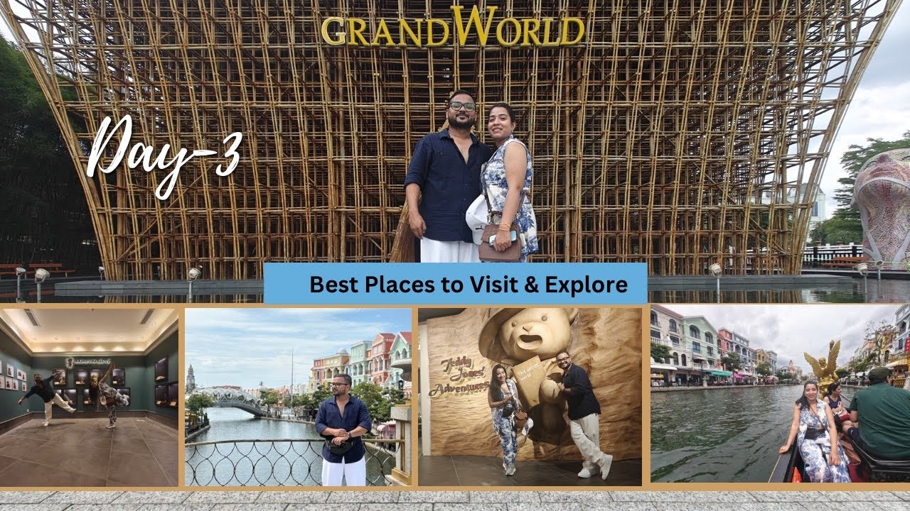 Pune to Phuquoc ( Grandworld) .(Day -3) Exploring the Grandworld with my wife my bestie ❤️❤️