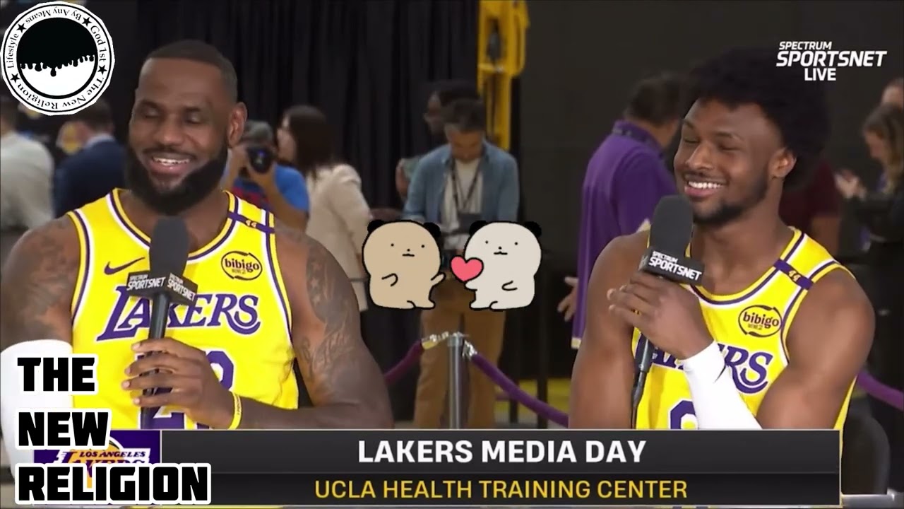 Lebron & Bronny “Proud Dad” Media Day interview