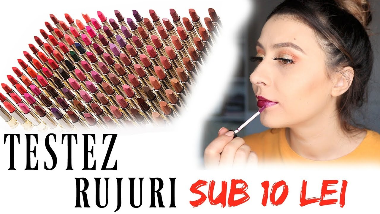 Testez rujuri sub 10 lei de pe aliexpress + GIVEAWAY