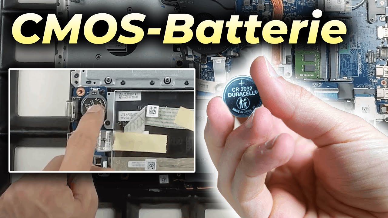 Wo ist die CMOS Batterie in meinem Notebook? - Quicktipp