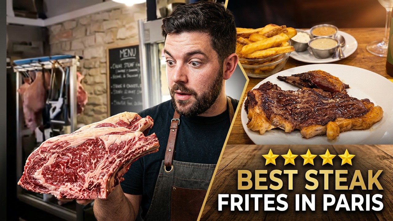I ate Paris’s Best Steak Frites directly at the butcher's shop!