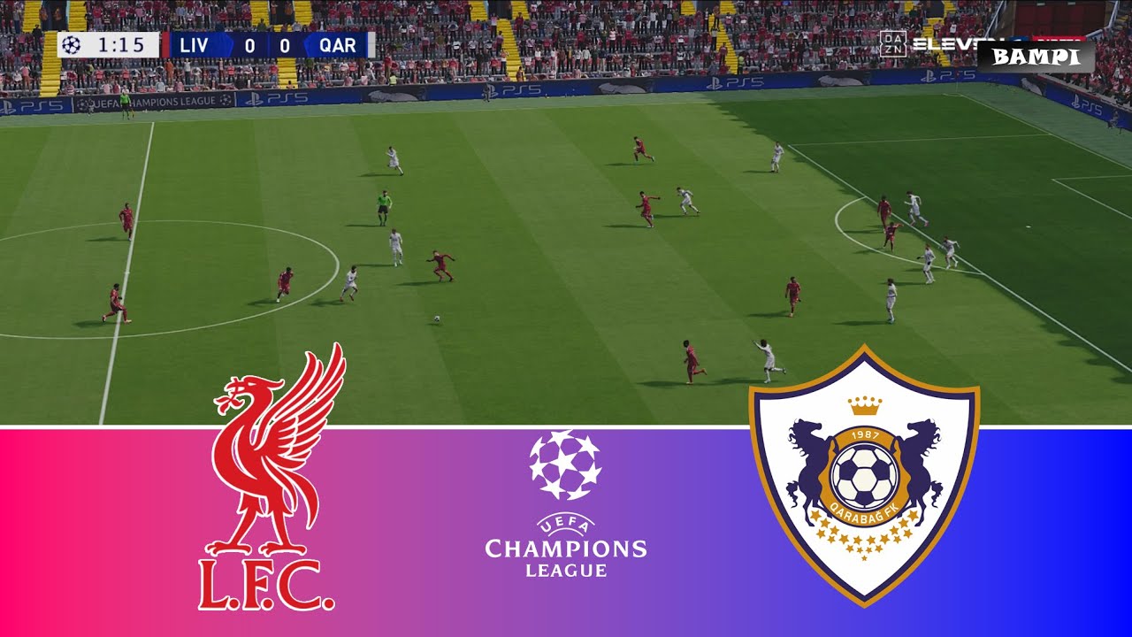 Liverpool vs Qarabag - UEFA Champions League 2026 / Full Match All Goals / PES 21 Gameplay