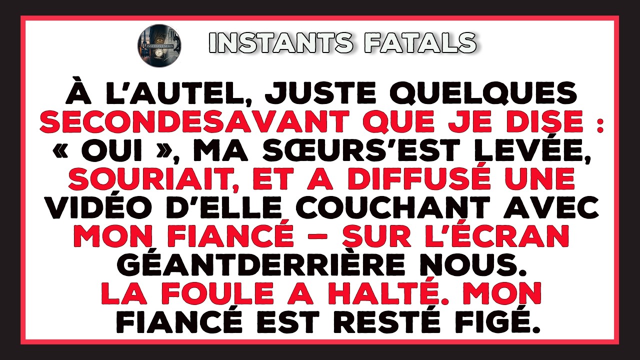 À Mon Mariage, Ma Sœur Révèle Sa Liaison Avec Mon Fiancé — Ma Réaction Choque Tous.
