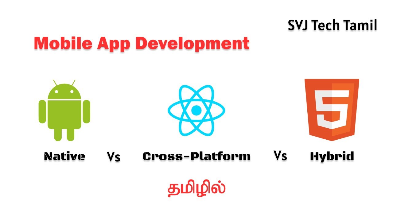 Mobile App Development | Native VS Cross-Platform VS Hybrid (Tamil)