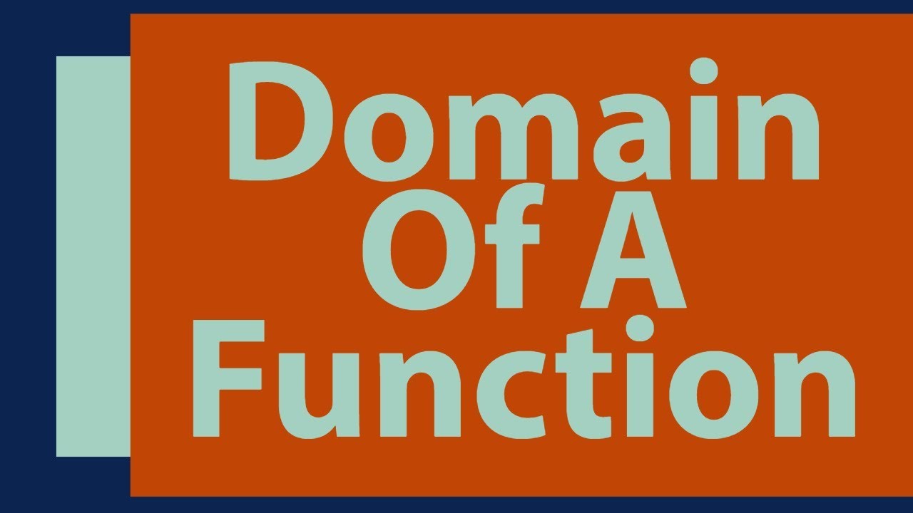 Domain Of A Function | athometuition